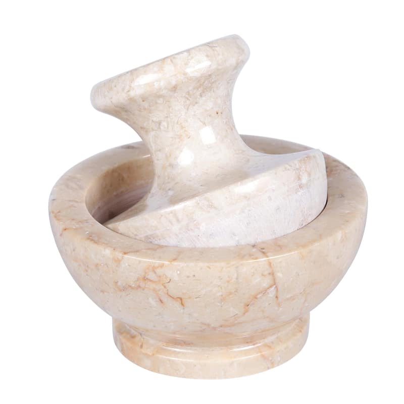 Creative Home Genuine Champagne Marble Spice Grinder