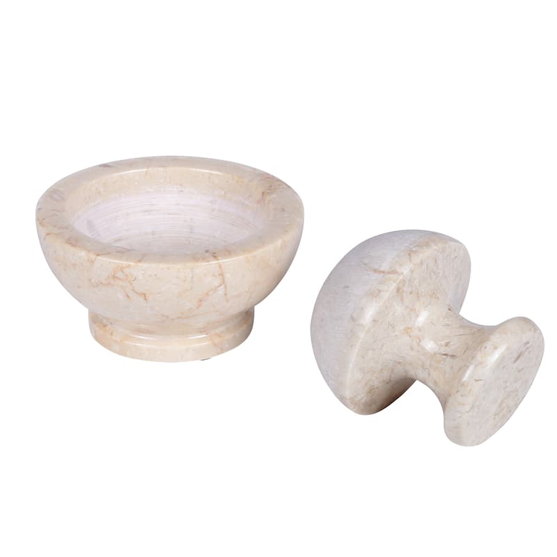 Creative Home Genuine Champagne Marble Spice Grinder