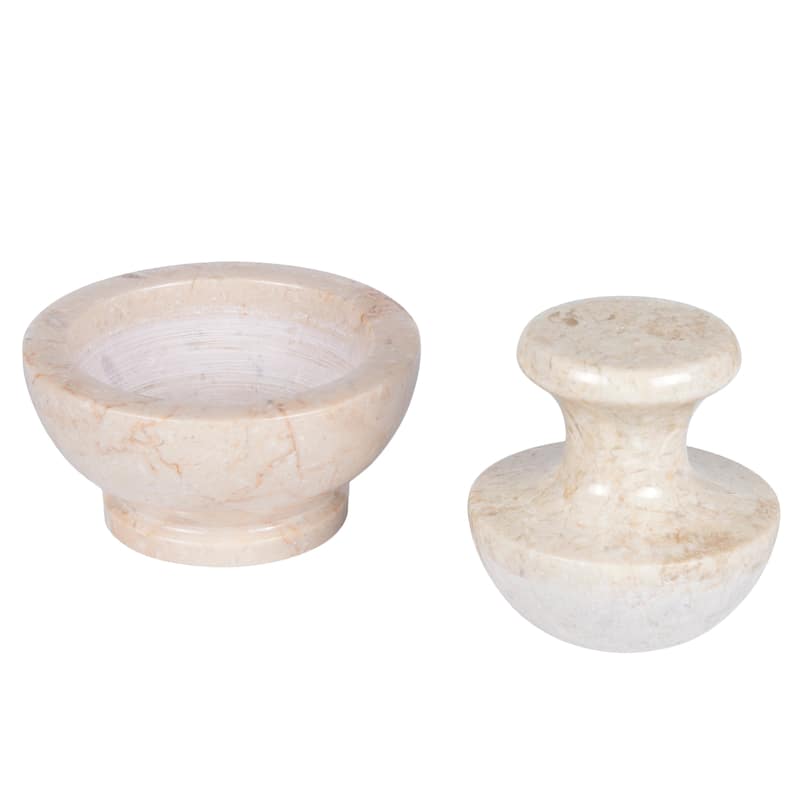Creative Home Genuine Champagne Marble Spice Grinder