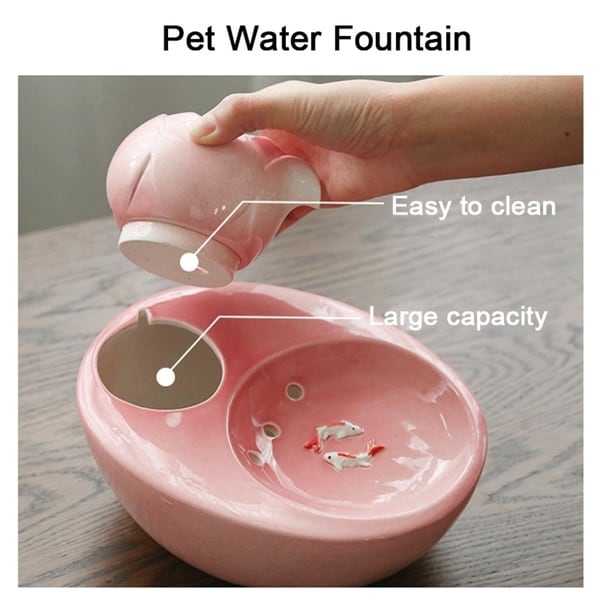 ceramic dog fountain