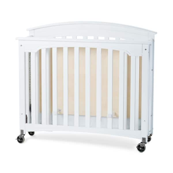 Shop Royale Folding Fixed Side Compact Crib Slatted W 4 Casters