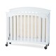 preview thumbnail 6 of 4, Royale Folding Fixed-Side Compact Crib, Slatted w/ 4" Casters