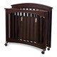 preview thumbnail 5 of 4, Royale Folding Fixed-Side Compact Crib, Slatted w/ 4" Casters