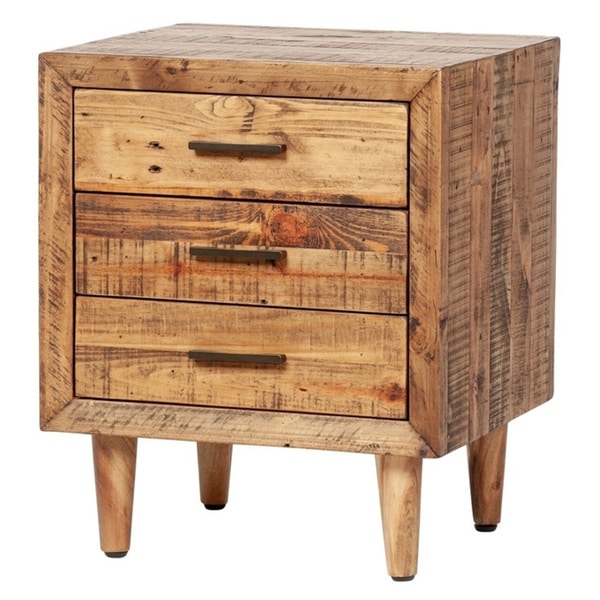 Hazel 3-Drawer Solid Wood Nightstand - On Sale - Bed Bath & Beyond ...