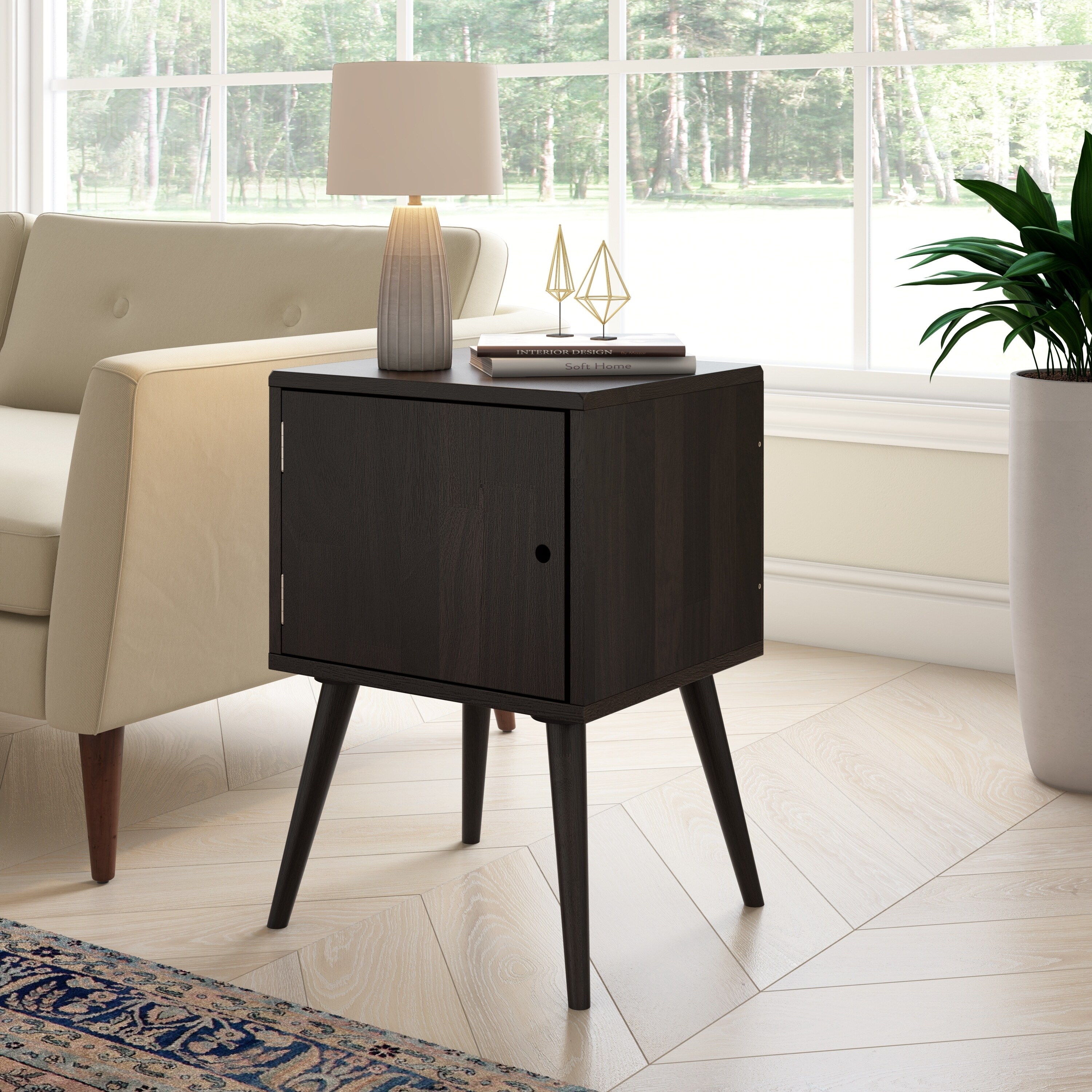 Shop Carson Carrington Shorewood Mid Century Modern Square Wood