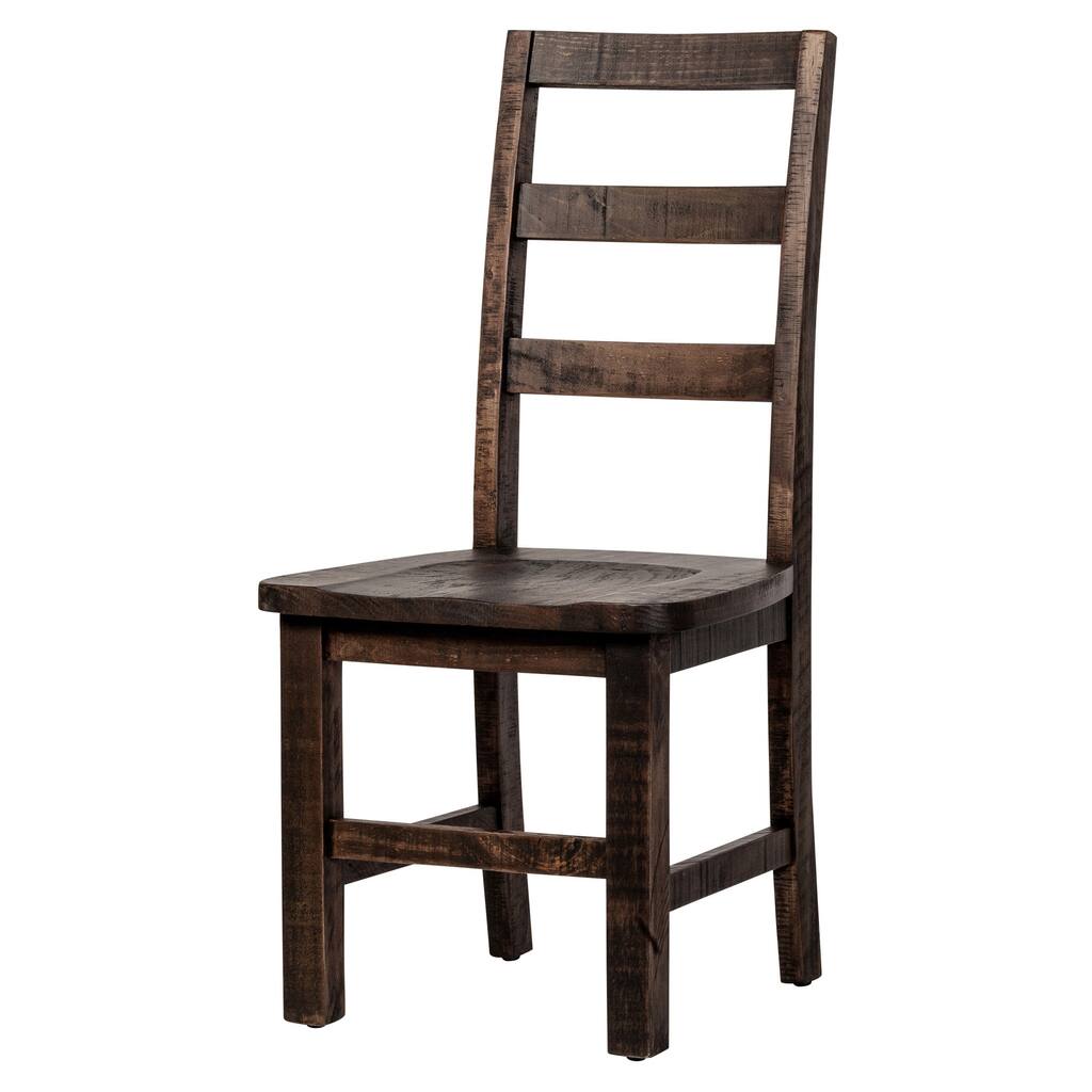 Carbon Loft Morgado Ladder Back Dark Brown Dining Chair