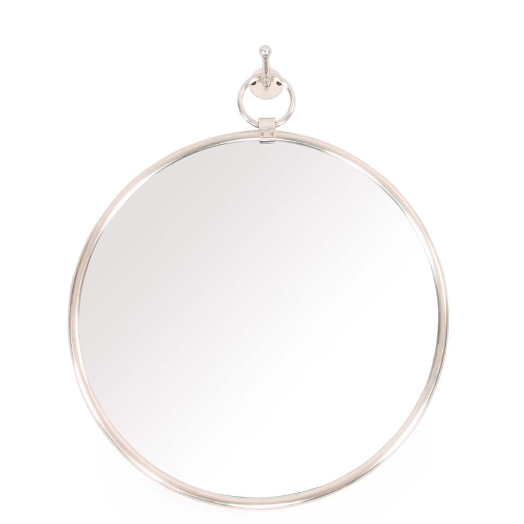Elegant Round Double Sided Silver Wall Mirror BONDI