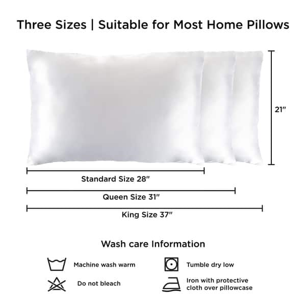 Satin Pillowcase Pair by Clean Design Home® x Martex®