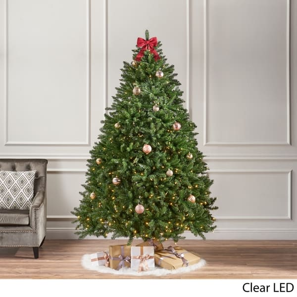 7 5 Foot Norway Spruce Pre Lit Clear Led Hinged Artificial Norway Spruce Pre Lit Clear Led