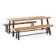 Option Teak Finish + Rustic Metal