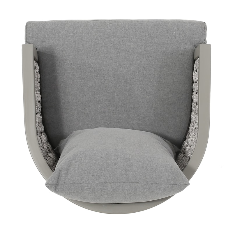 Pebble Outdoor Boho Wicker Club Chair with Cushions (Set of 2) by Christopher Knight Home