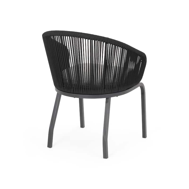 Boynton Outdoor Modern 2 Seater Chat Set by Christopher Knight Home