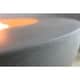 preview thumbnail 4 of 3, Elementi Lunar Bowl Cast Concrete Natural Gas 45,000 BTU Auto-Ignition