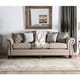 preview thumbnail 2 of 6, Furniture of America Audy Dark Taupe 2-piece Living Room Set