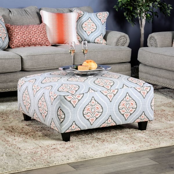 Shop Furniture Of America Stas Grey 3 Piece Living Room Set