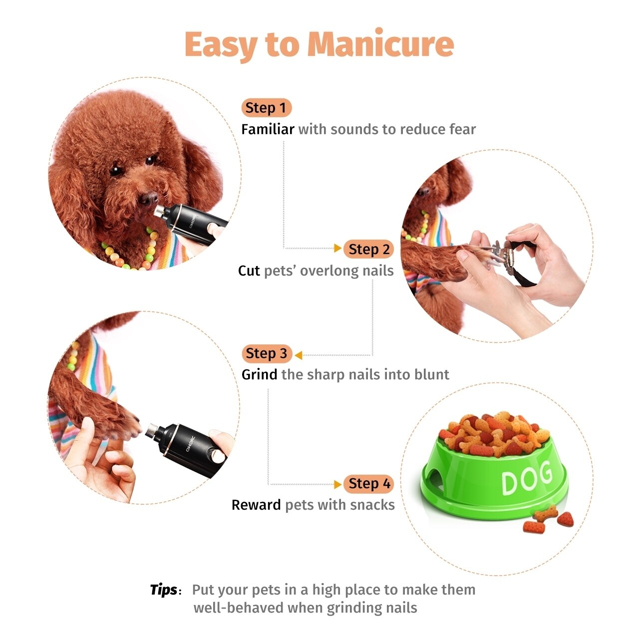 omorc dog nail grinder