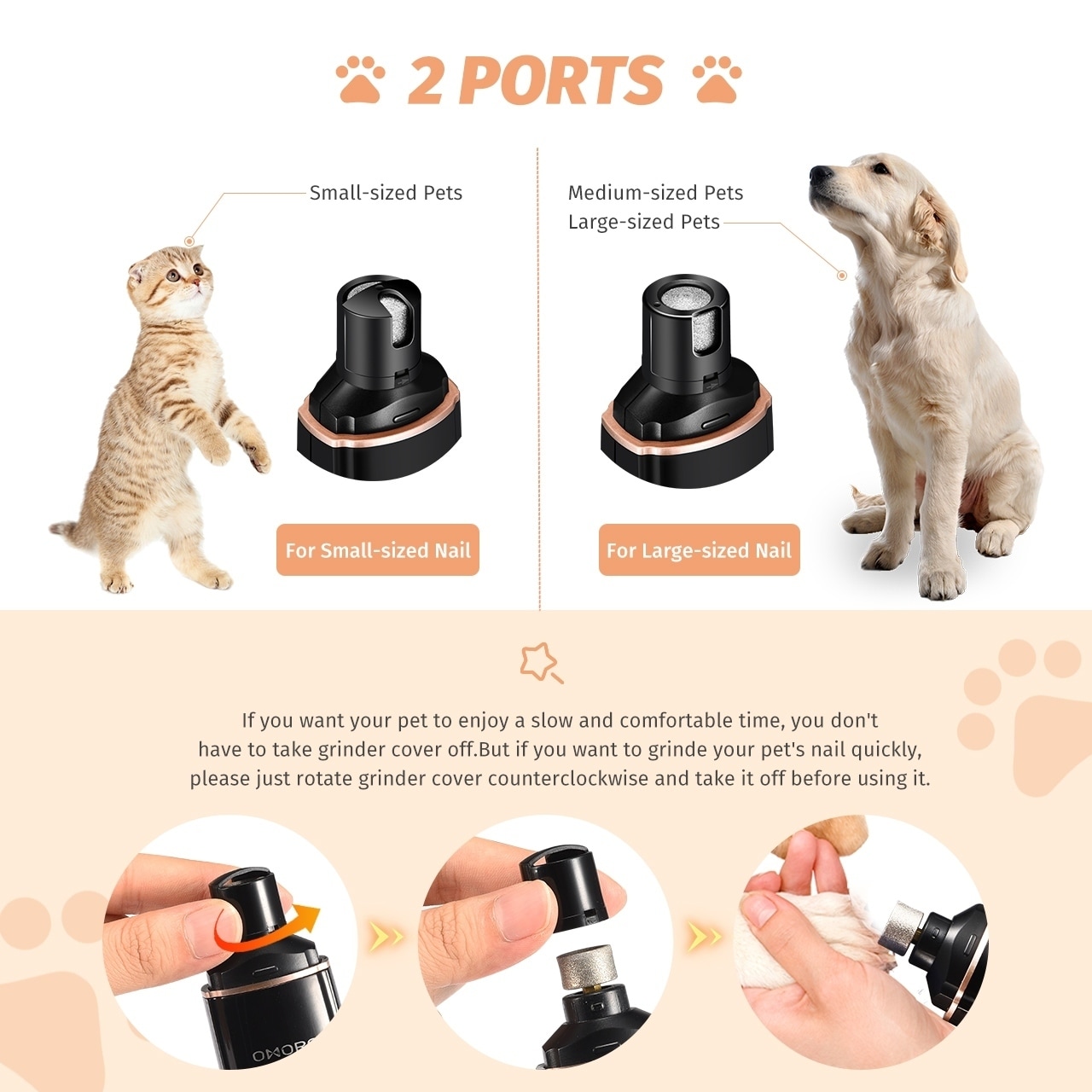 rotating dog nail clipper