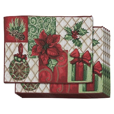 6 Pack Dining Table Placemats Christmas Kitchen Table Mats Xmax Holiday Ornament