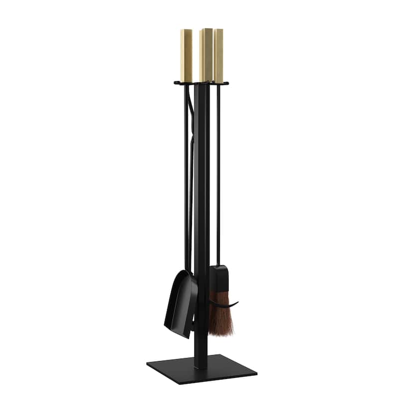 SEI Furniture Vasanta Modern Fireplace Tools (Set of 4) - 32