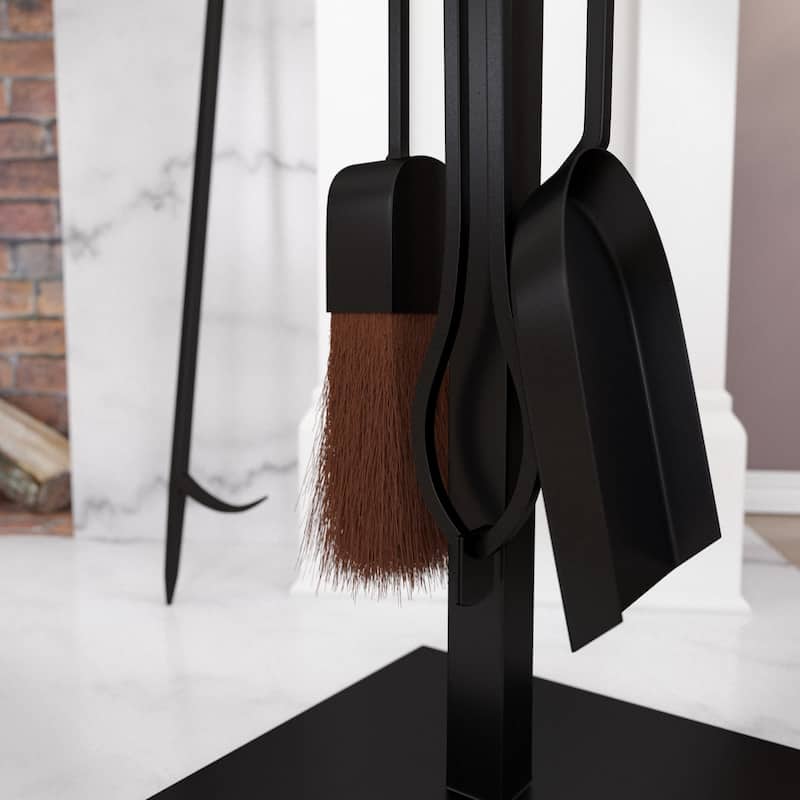 SEI Furniture Vasanta Modern Fireplace Tools (Set of 4) - 32