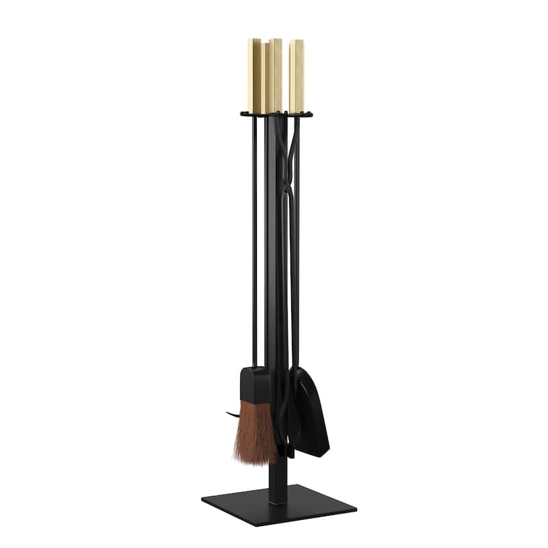 SEI Furniture Vasanta Modern Fireplace Tools (Set of 4) - 32