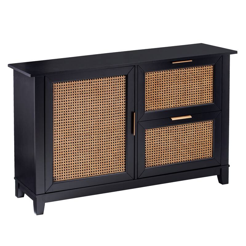 SEI Furniture Chekshire Accent Storage Cabinet Sideboard