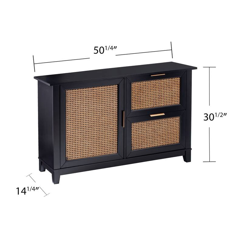 SEI Furniture Chekshire Accent Storage Cabinet Sideboard