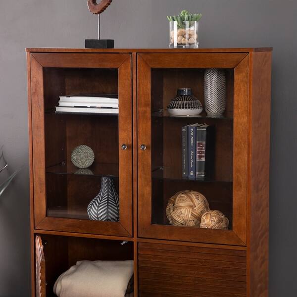 Strick Bolton Gridley Glass Door Curio Cabinet Overstock Strick Bolton Gridley Glass Door Curio Cabinet Overstock