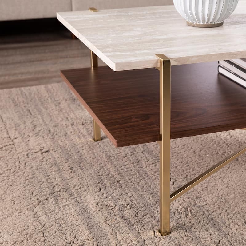 SEI Furniture Aldea Rectangular Coffee Table w/ Storage
