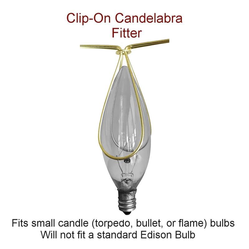 Set of 6 Crisp Linen Pleated Clip-on Candelabra Lampshade 3x5x4