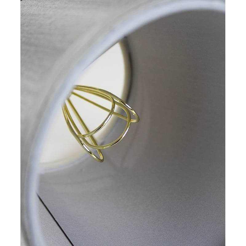 Set of 6 Gray Drum Chandelier Clip-On Lampshade 4x5x5