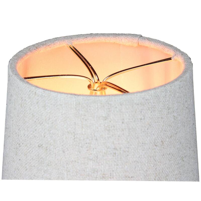 Set of 6 Sand Linen Drum Chandelier Clip-On Lampshade 4x5x5