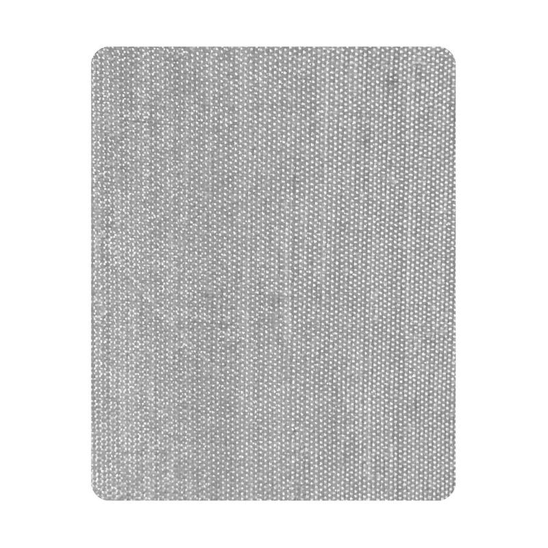 Set of 6 Granite Gray Burlap Drum Clip On Shade 4x5x5