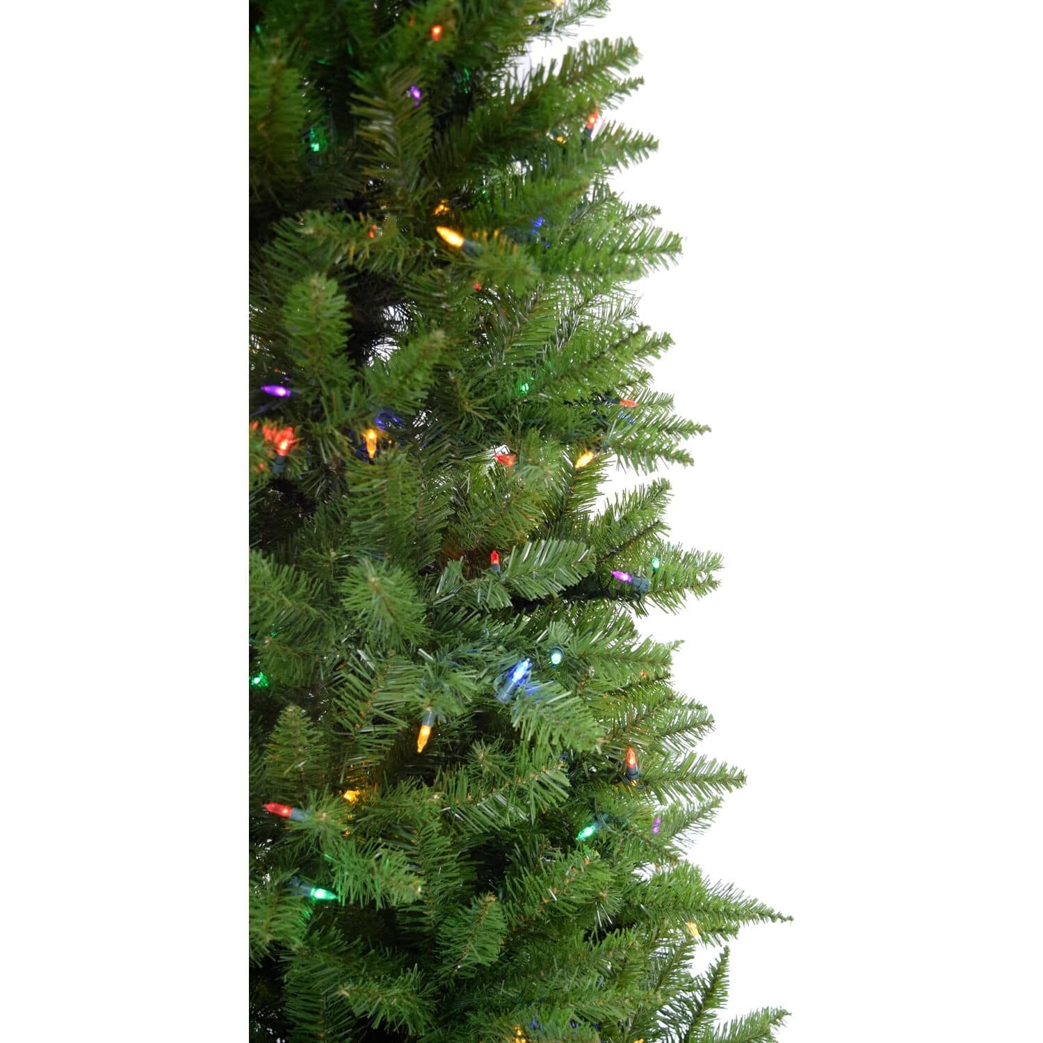 Christmas Time 6.5Ft Prelit Winter Wonderland Slim Green Christmas