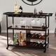 preview thumbnail 1 of 7, SEI Furniture Tianna Rolling Bar Cart with Wine Rack