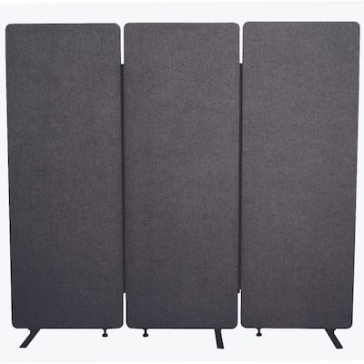 RECLAIM Acoustic Room Dividers - 3 Pack in Slate Gray-