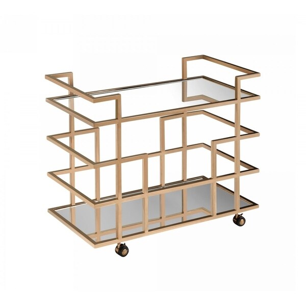 Modrest Caleb Rose Gold Wine Rack