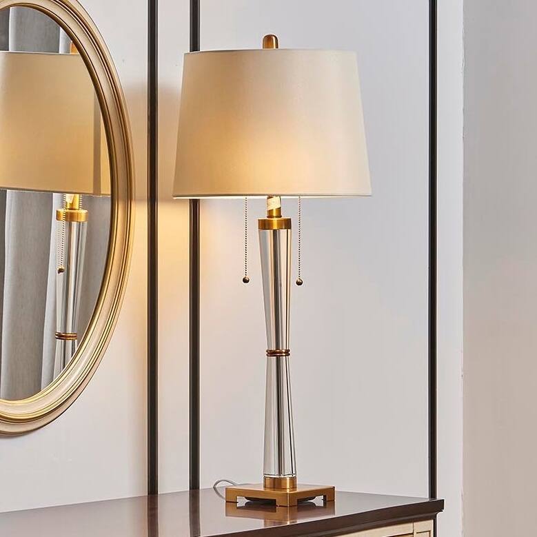 Jennifer Taylor Home 15" Laon Crystal Accent Table Lamp - 15"L x 15"W x 29.9"H