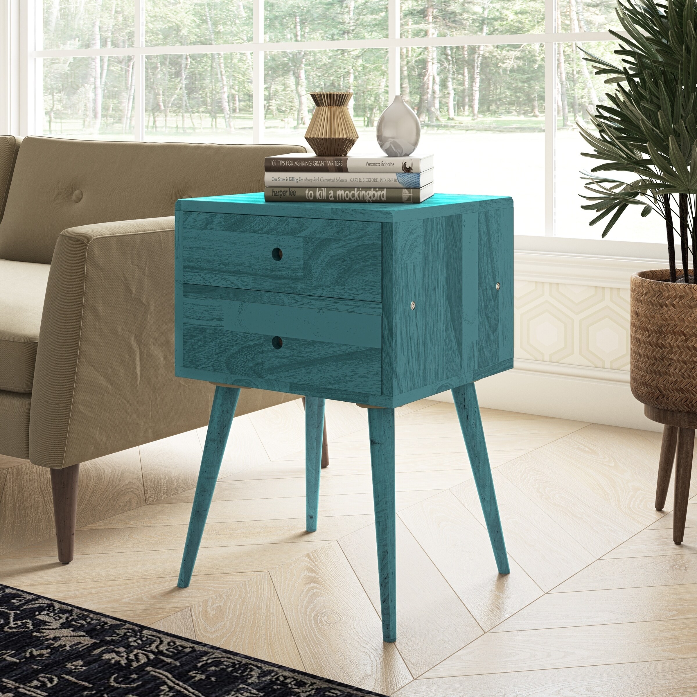 Shop Carson Carrington Shorewood Mid Century Modern Wood End Table