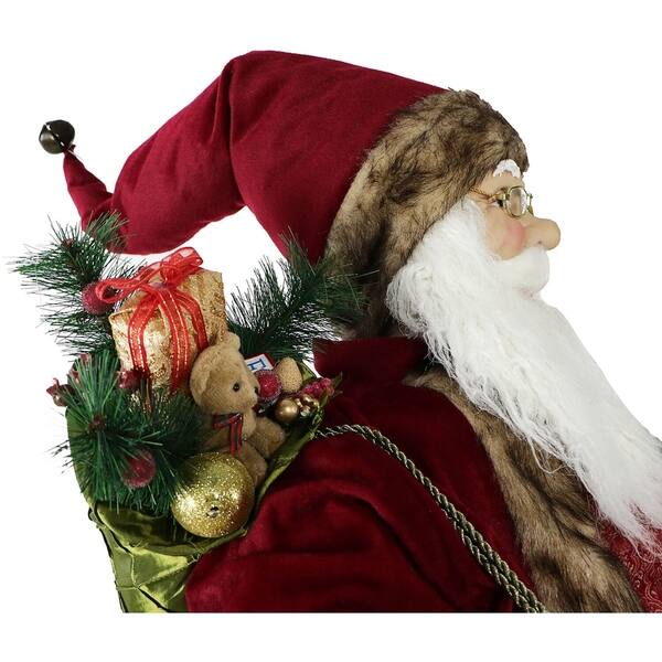 Shop Fraser Hill Farm 60 Animated Santa Claus With 66 Pre Lit