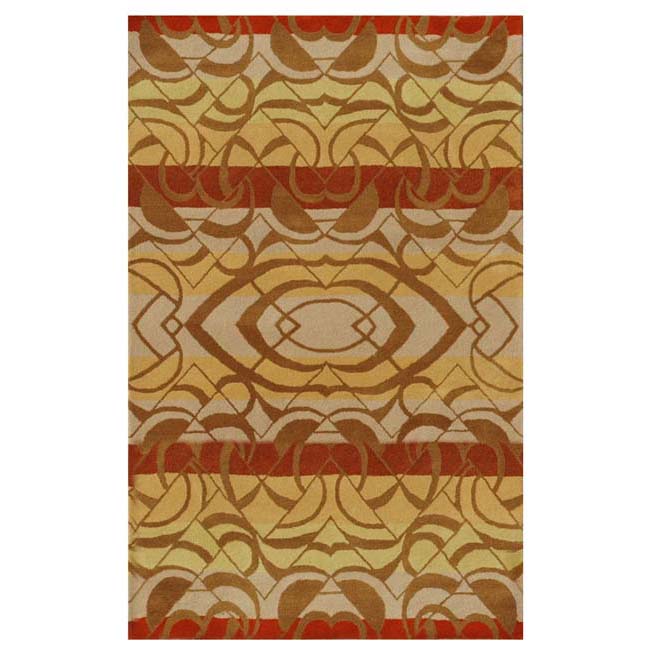 Hand-tufted Yoga Wool Rug - 5' x 8'