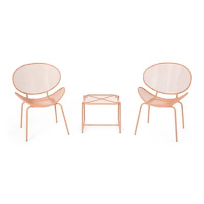 Elloree Outdoor Modern 2 Seater Chat Set by Christopher Knight Home