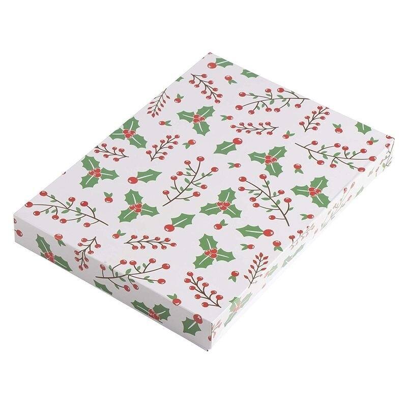 Blue Panda 48 Pack Christmas Gift Boxes with Lids, Empty Present Box Holiday Party Décor
