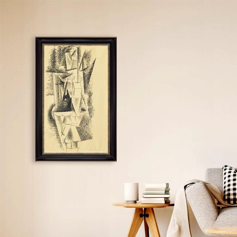 Mujer Desnuda De Pie 3 by Pablo Picasso Black Frame OIl Painting Canvas ...