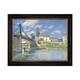 Bridge At Villeneuve-la-garenne By Alfred Sisley Black Frame Oil 