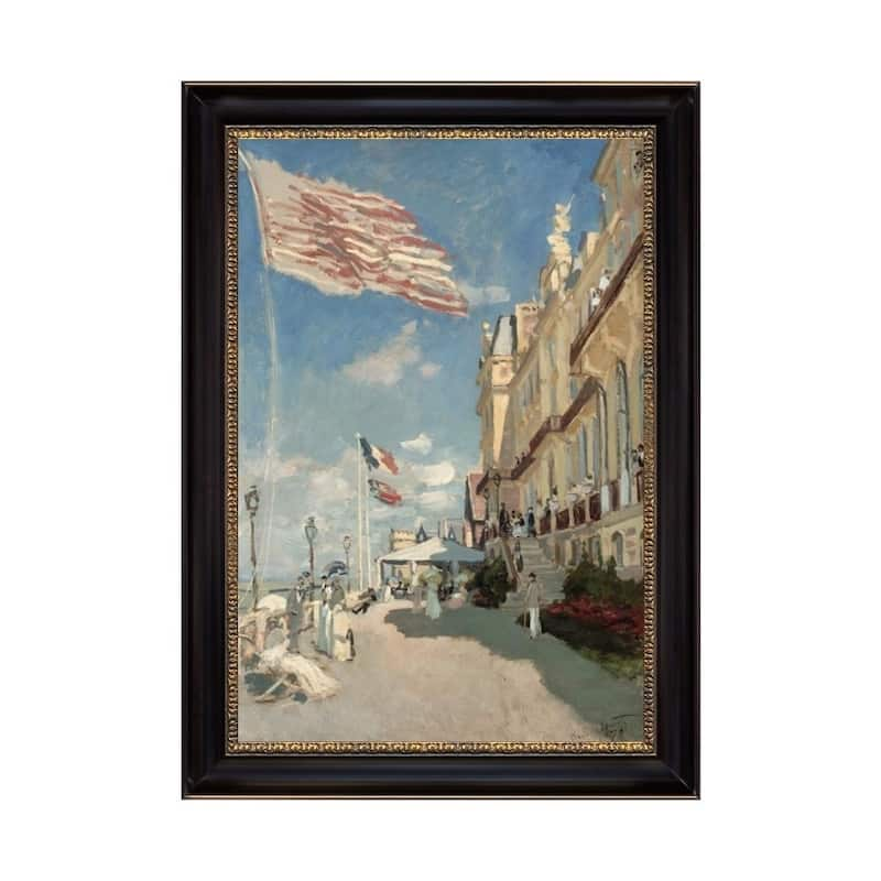 The Hotel Des Roches Noires at Trouville by Claude Monet Black Frame ...