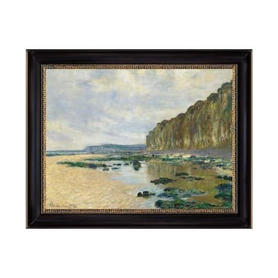 Low Tide at Varengeville by Claude Monet Black Frame Oil Canvas Canvas Print 24 In. x 18 In.