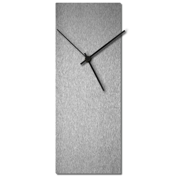 Adam Schwoeppe 'Silversmith Clock' Midcentury Modern Style Wall Clock