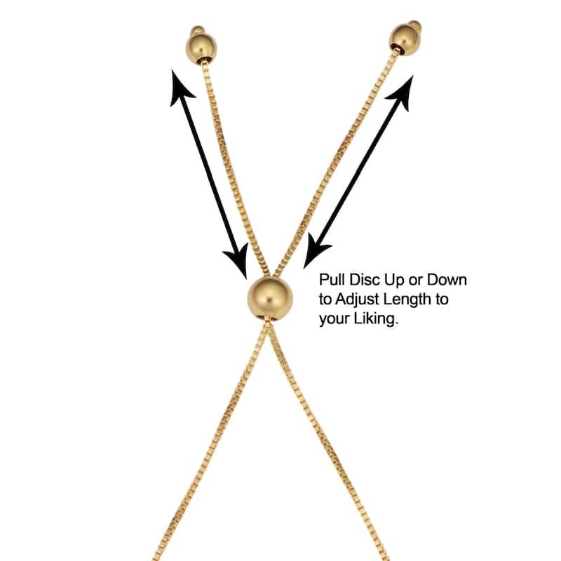 14K Yellow Gold Hamsa Bolo Bracelet (adjustable up to 9 inches)