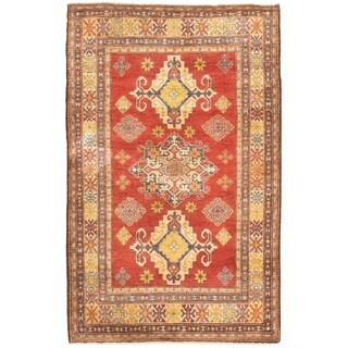 Hand-knotted Finest Gazni Red Wool Rug - On Sale - Bed Bath & Beyond ...